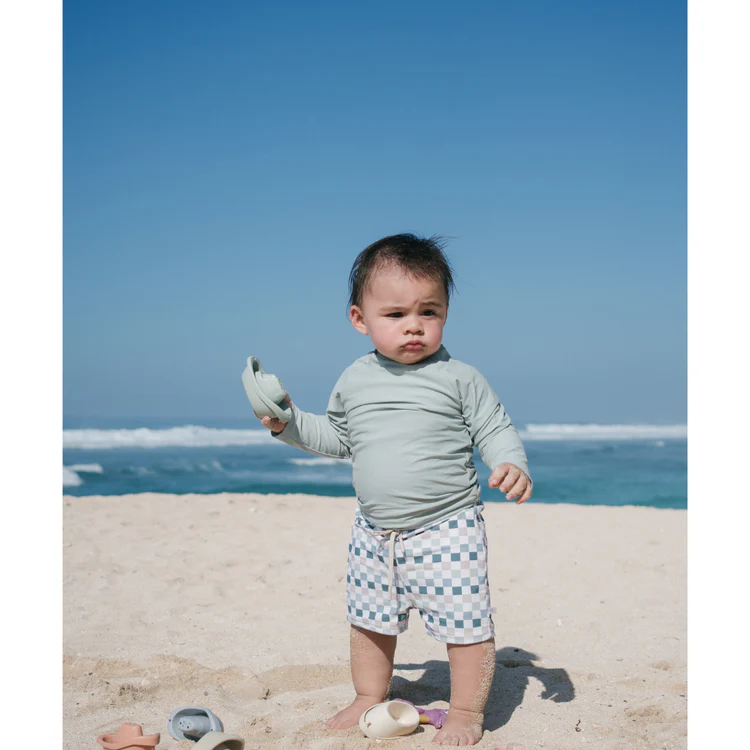 Joey&Mom Check & Chill Swimwear Set