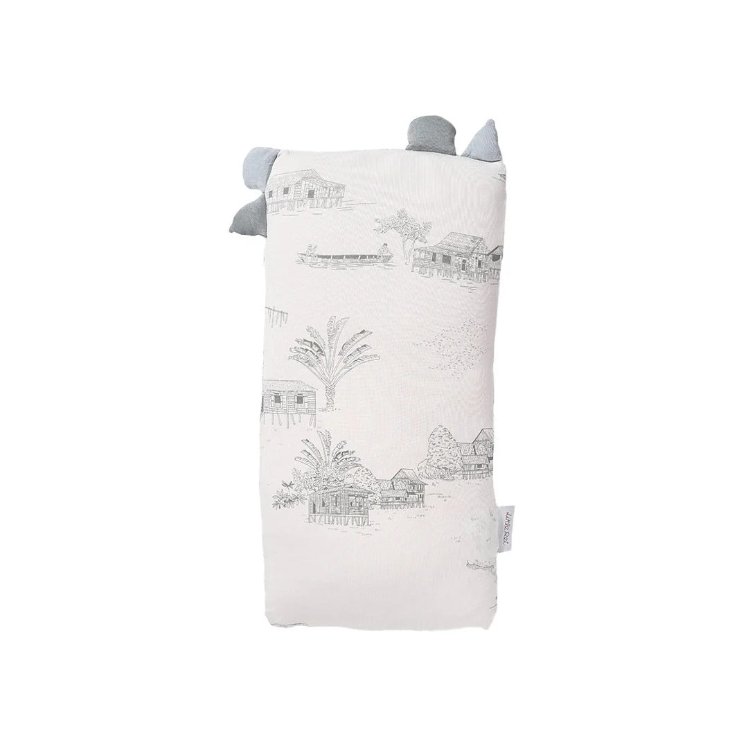 Little Rei Rustic Grey Plush Pillow