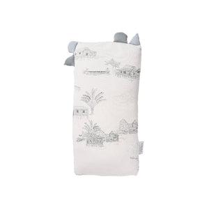Little Rei Rustic Grey Plush Pillow