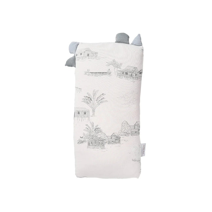 Little Rei Rustic Grey Plush Pillow