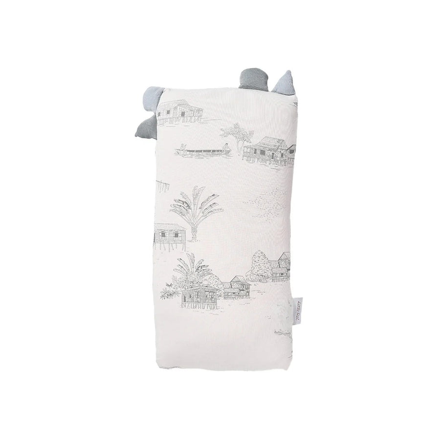 Little Rei Rustic Grey Plush Pillow