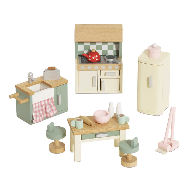 Le Toy Van Wooden Dolls House Kitchen Furniture - 20 Piece