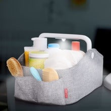 Skip Hop Nursery Style Light Up Nappy Caddy - Heather Grey