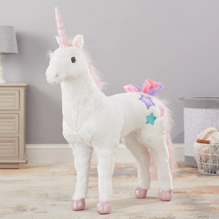 Melissa & Doug Unicorn Lifelike Plush Stuffed Animal