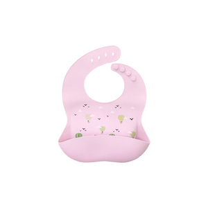Little Rei Bib - Hot Air Balloons - Lilac