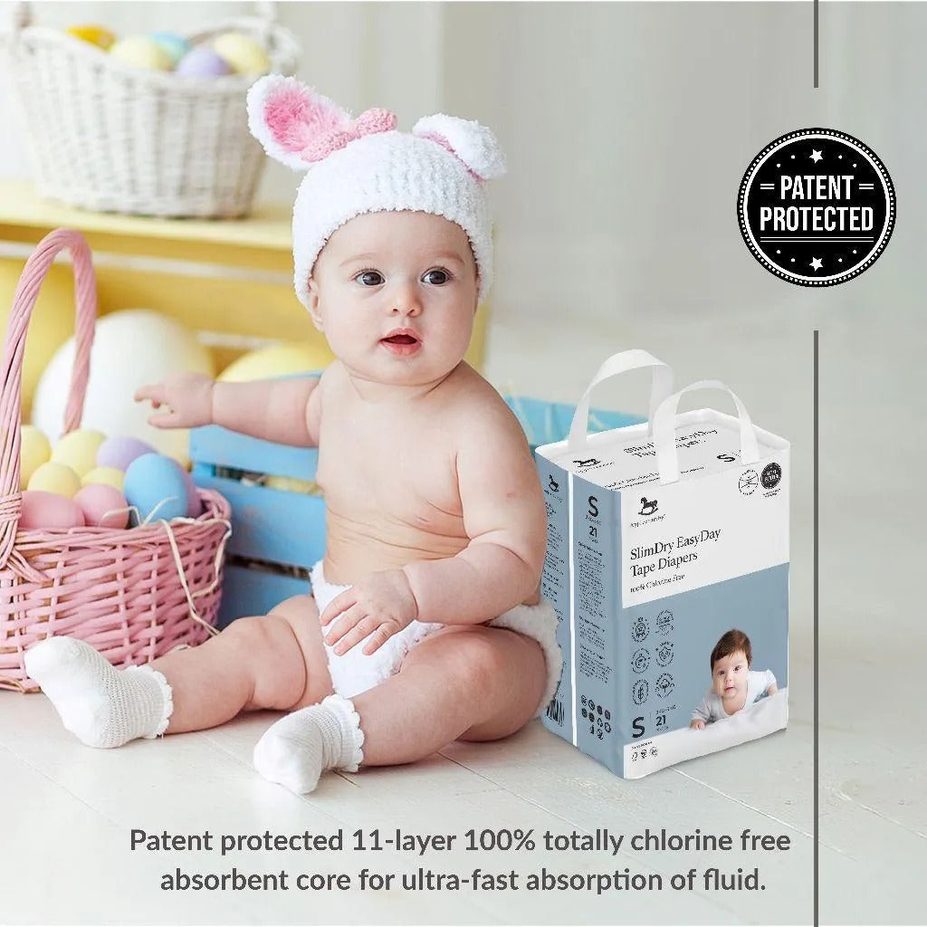 Applecrumby® Slimdry Easyday Pull Up Diapers (4 Mega Packs / 1 Carton)