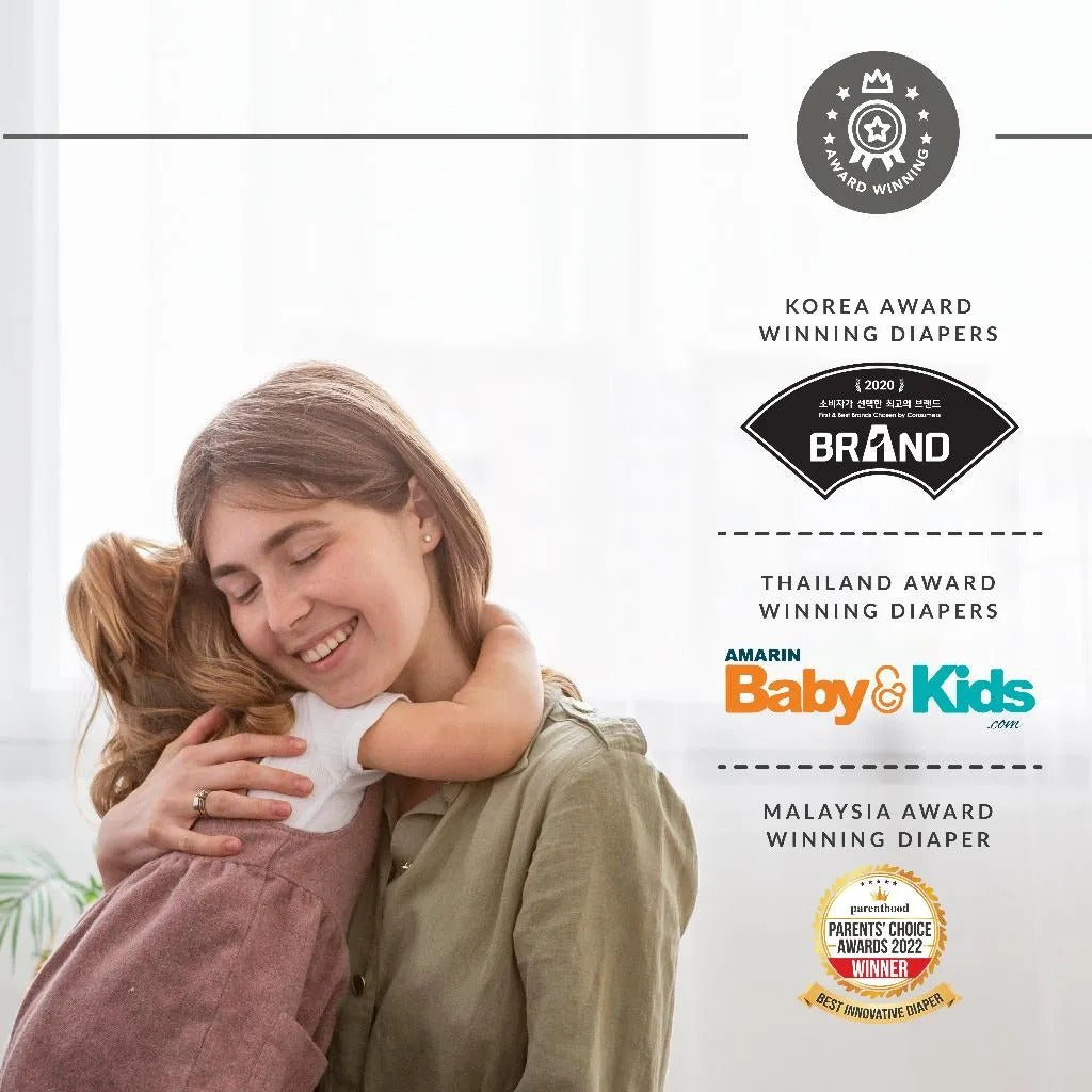 Applecrumby® Slimdry Easyday Pull Up Diapers (4 Mega Packs / 1 Carton)