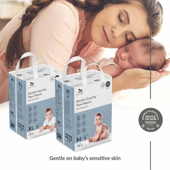 Applecrumby® Slimdry Easyday Pull Up Diapers (4 Mega Packs / 1 Carton)