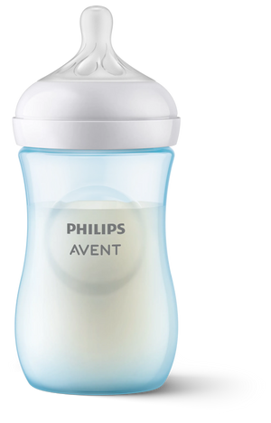 Philips Avent Natural Response PP 9Oz Bottle Blue/Pink - Single