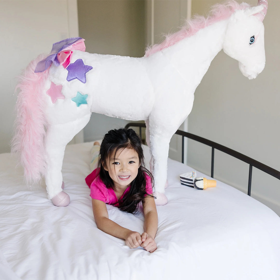 Melissa & Doug Unicorn Lifelike Plush Stuffed Animal