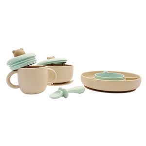 Combi Silicon Bear Tableware Gift Set