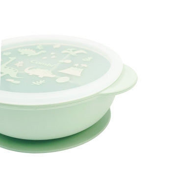 Combi Silicon Divided Suction Bowl & Lid