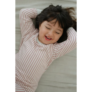 Hamako Tencel Striped Rose (SR) Kids Long Set