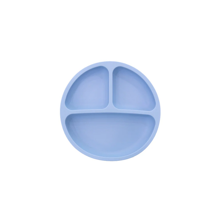 Little Rei Silicone Round Plate - Blue