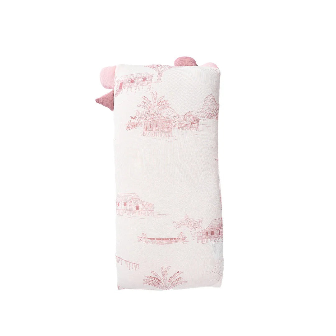 Little Rei M Rustic Pink Plush Pillow 18X38cm