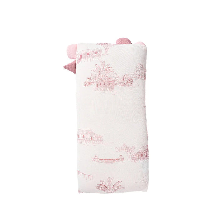 Little Rei M Rustic Pink Plush Pillow 18X38cm