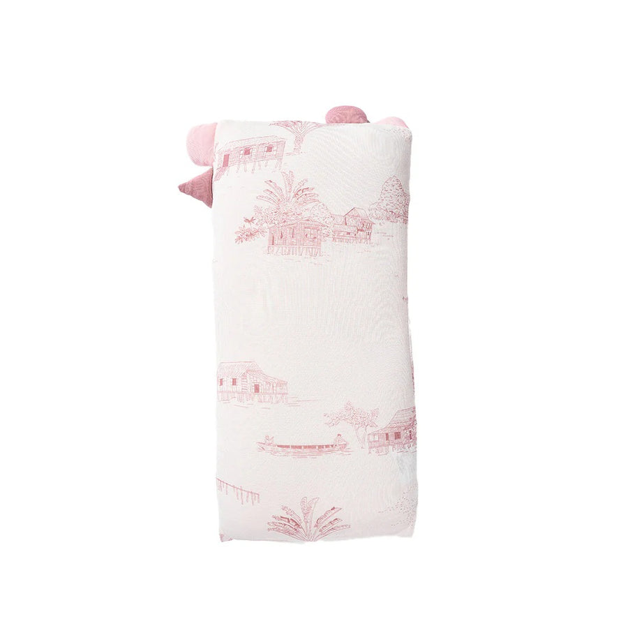 Little Rei M Rustic Pink Plush Pillow 18X38cm