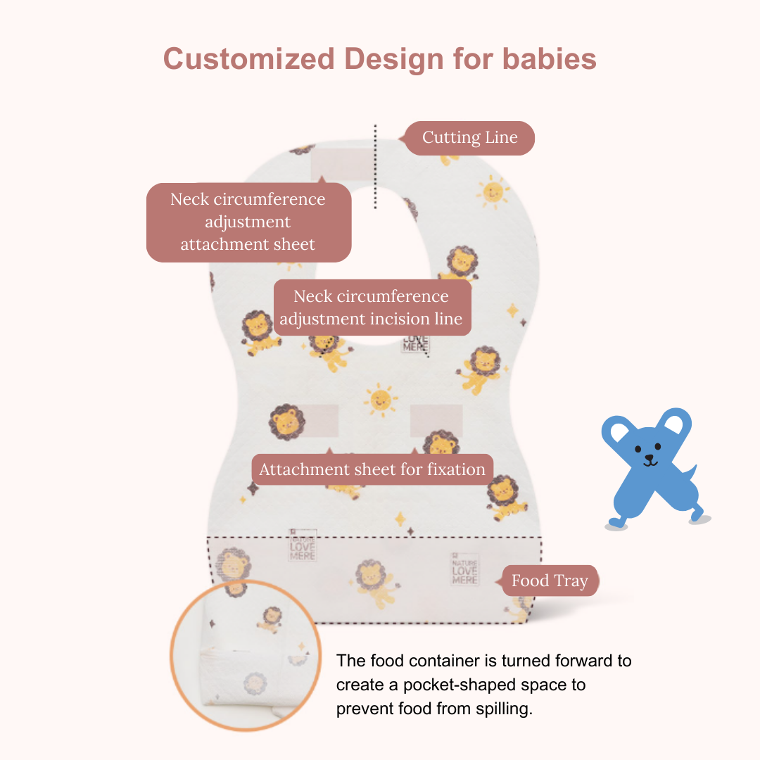 Nature Love Mere Disposable Baby Bib 20Pcs
