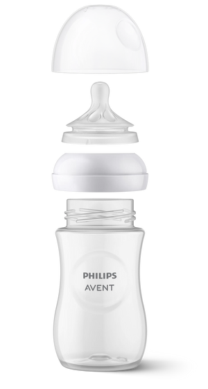 Philips Avent Natural Response PP 9Oz Bottle Blue/Pink - Single