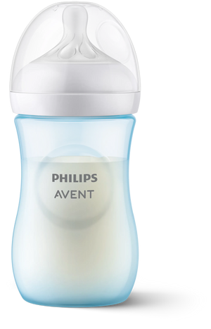 Philips Avent Natural Response PP 9Oz Bottle Blue/Pink - Single