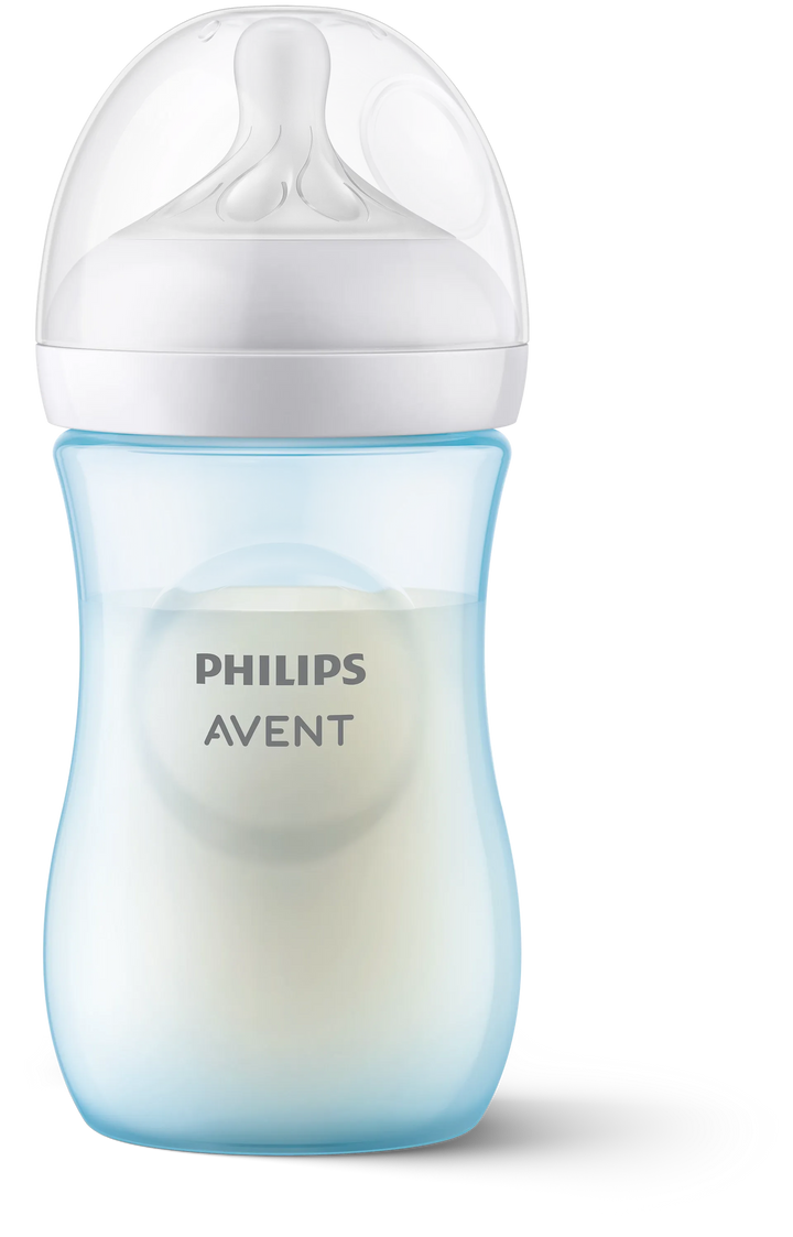 Philips Avent Natural Response PP 9Oz Bottle Blue/Pink - Single
