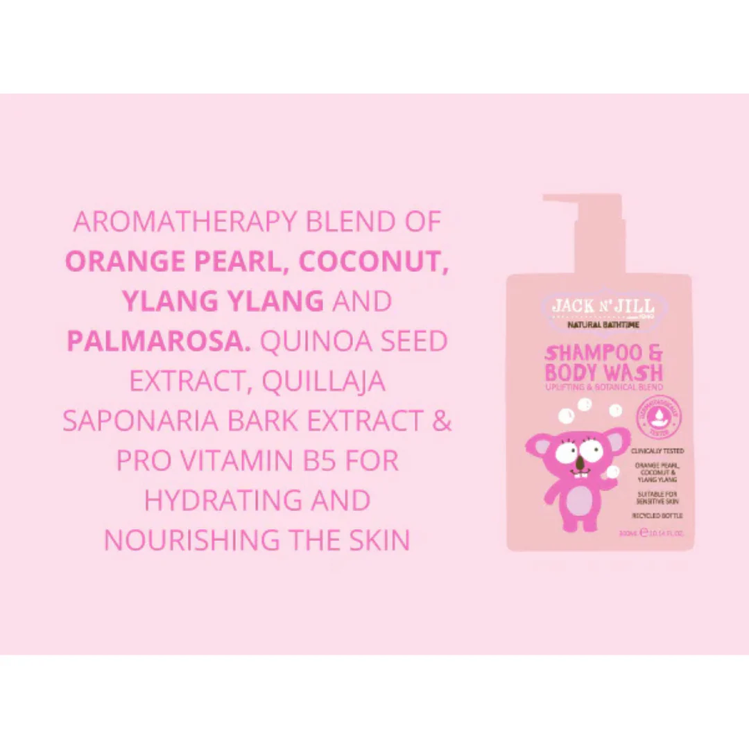 Jack N' Jill Shampoo & Body Wash-Natural 300mL