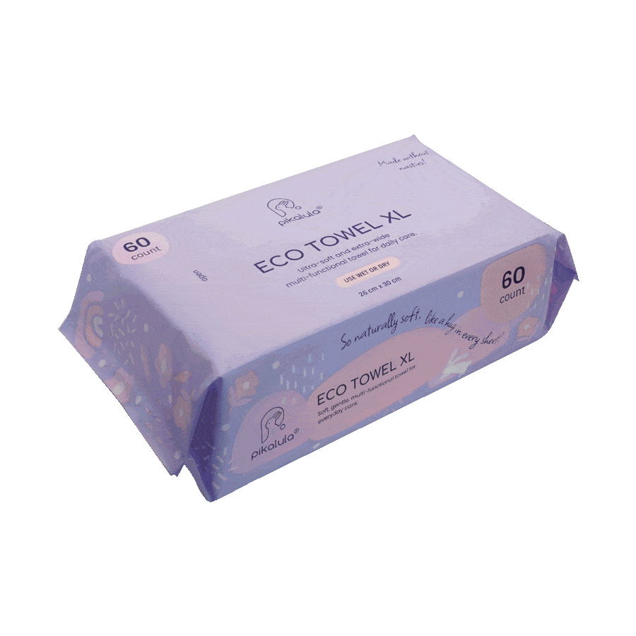 Pikalula Baby Eco Towel XL 60pcs Jumbo Pack