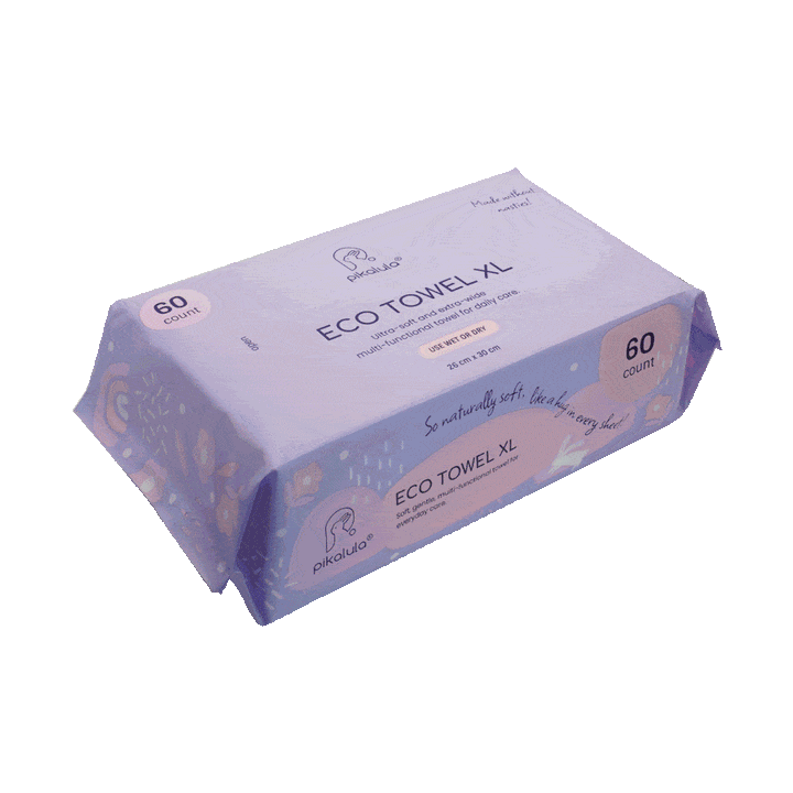 Pikalula Baby Eco Towel XL 60pcs Jumbo Pack