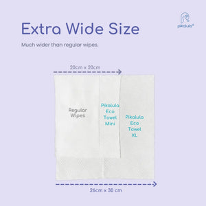 Pikalula Mom Eco Towel XL 50pcs Jumbo Pack