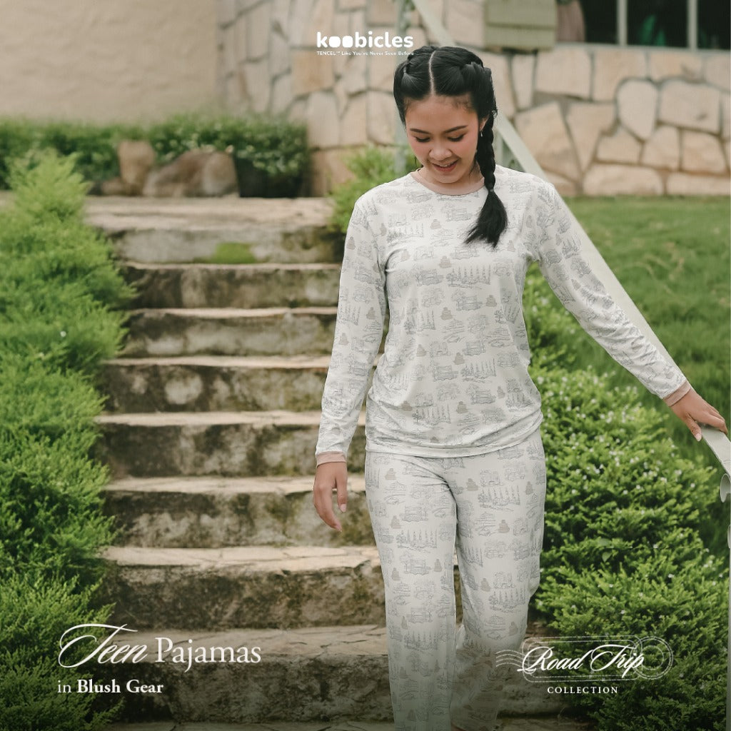 Koobicles Kid Pajamas TENCEL™ "Road Trip" in Eco Mode