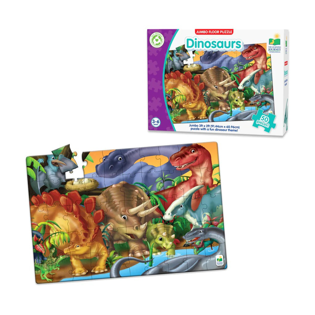 The Learning Journey International Jumbo Floor Puzzle Dinosaurs