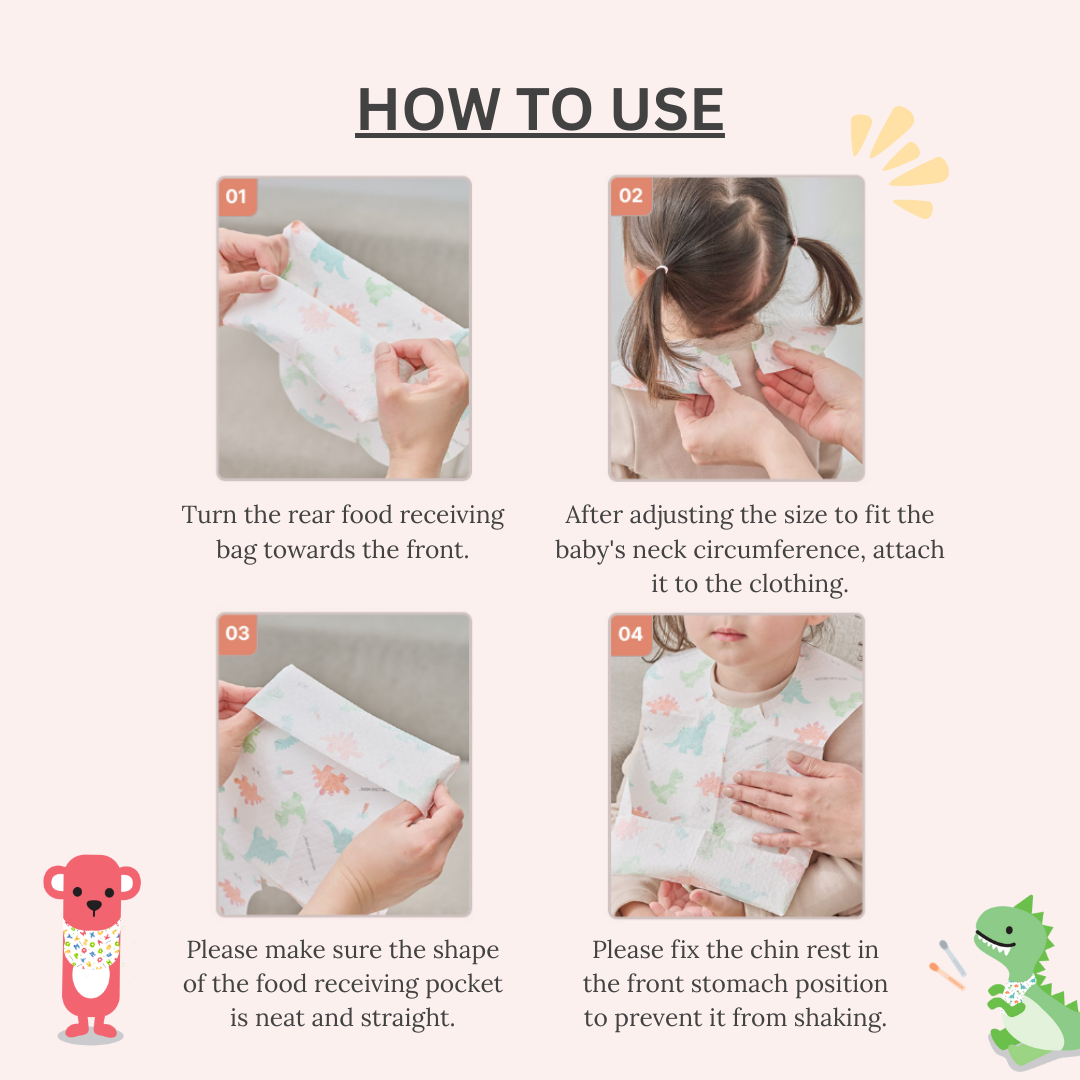 Nature Love Mere Disposable Baby Bib 20Pcs