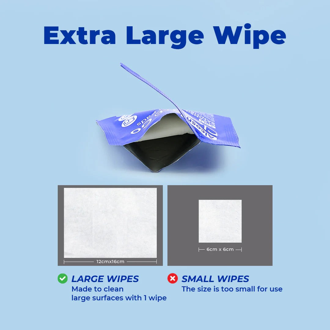 Alcean 75% Classic Alcohol Pads - 50 Wipes