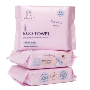 Pikalula Baby Eco Towel 10pcs Mini Pack