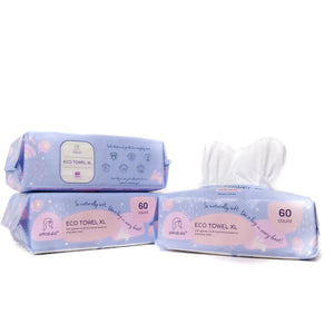 Pikalula Baby Eco Towel XL 60pcs Jumbo Pack