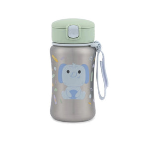 Skip Hop Besties Squad Stainless Steel Straw Bottle Elephant