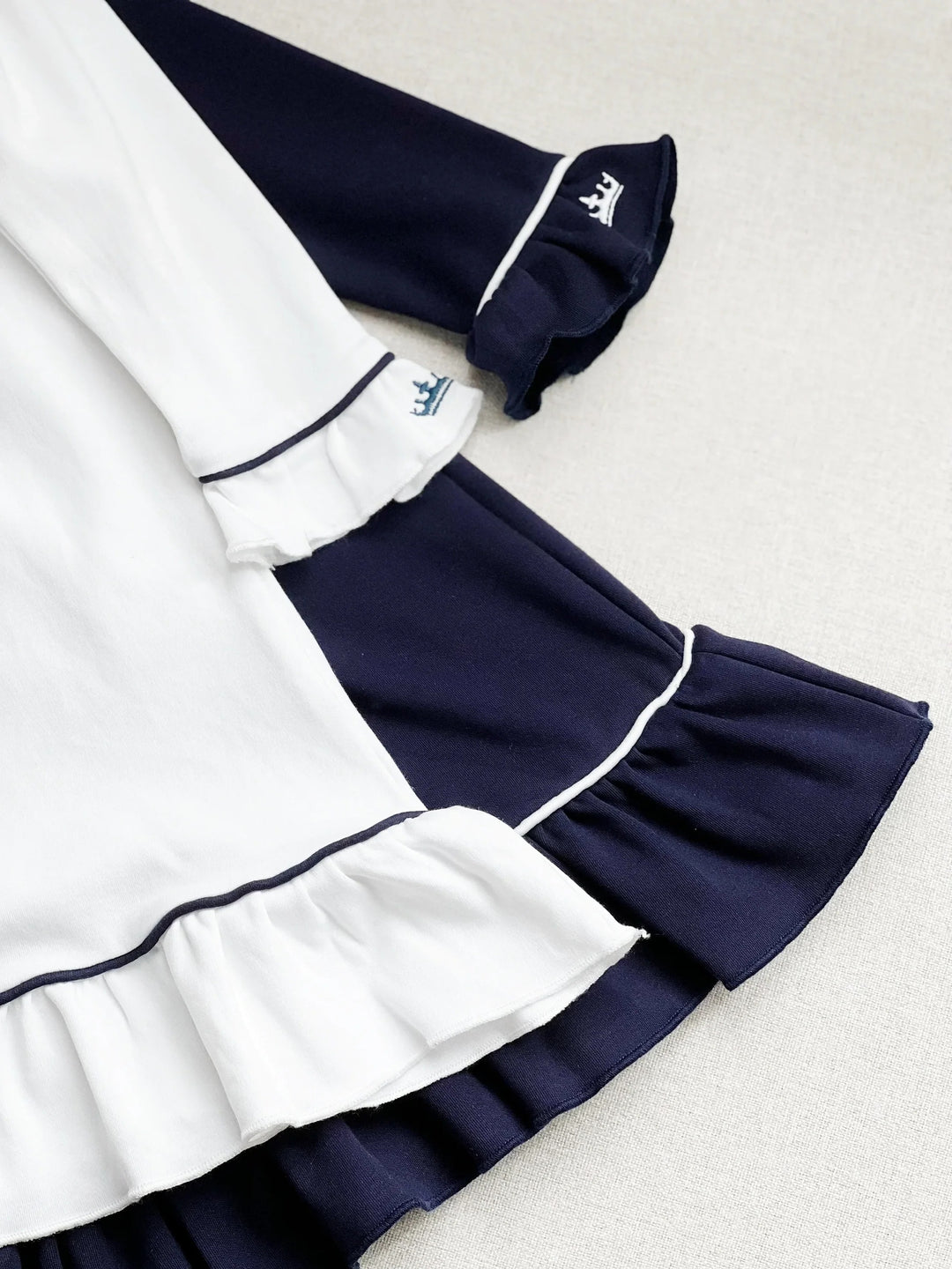 Count & Countess Pima Cotton Girl's Sleep Dress - Classic White