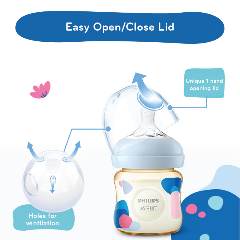 Philips Avent Natural Response Bottle PPSU, 4oz/120ML, 0M+, Single/Twin Pack