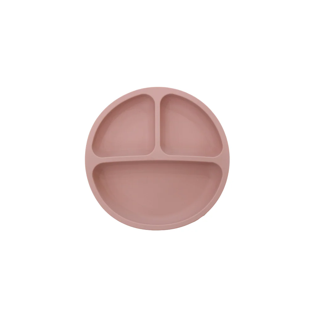 Little Rei Silicone Round Plate - Pink