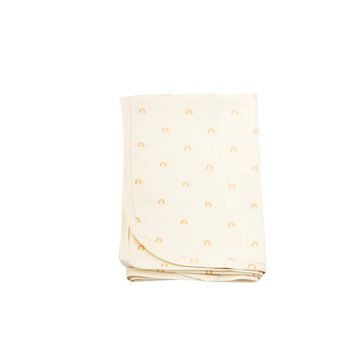 Twinkle Planet Organic Cotton Interlock Swaddle Blanket (Bundle of 2) Sunshine Rainbow & Toy Car