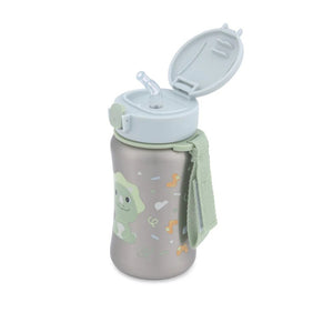 Skip Hop Besties Squad Stainless Steel Straw Bottle Dino