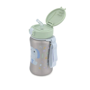 Skip Hop Besties Squad Stainless Steel Straw Bottle Elephant
