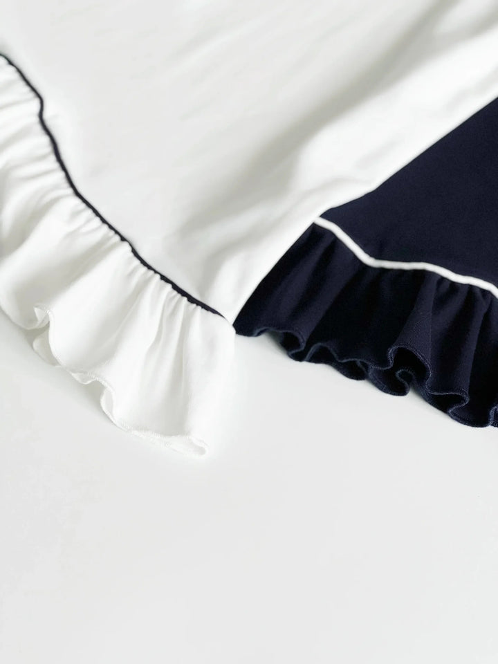 Count & Countess Pima Cotton Girl's Sleep Dress - Classic White