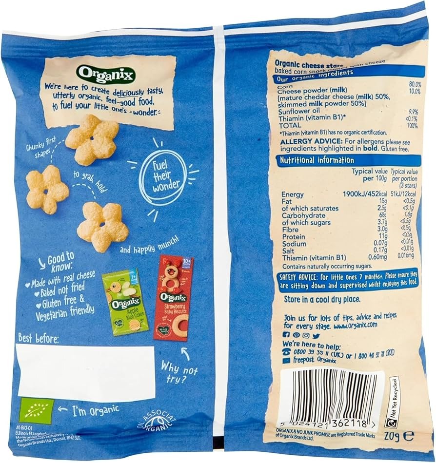 Organix Melty Cheese Stars