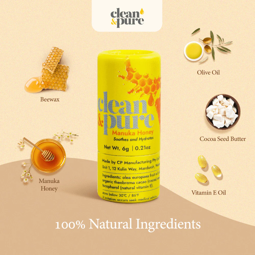 Clean & Pure Lip Balm 6gm