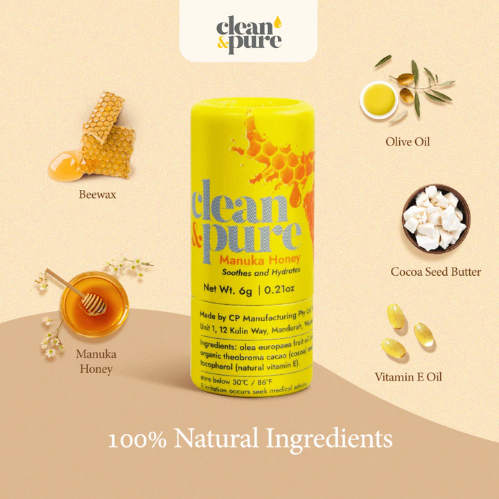 Clean & Pure Lip Balm 6gm