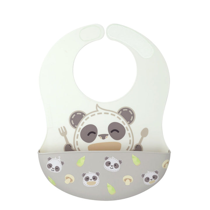 Marcus & Marcus Wide Coverage Silicone Bib- Panda