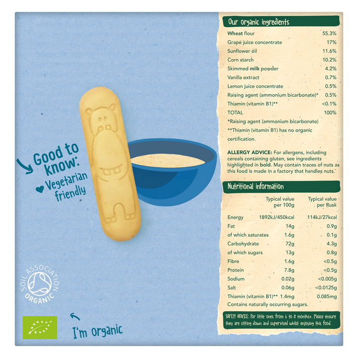 Organix Little Ruskits Vanilla