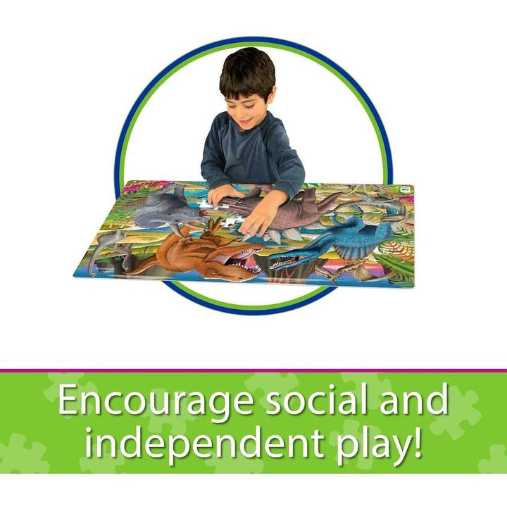 The Learning Journey Puzzle Doubles Glow in the Dark (100Pcs)