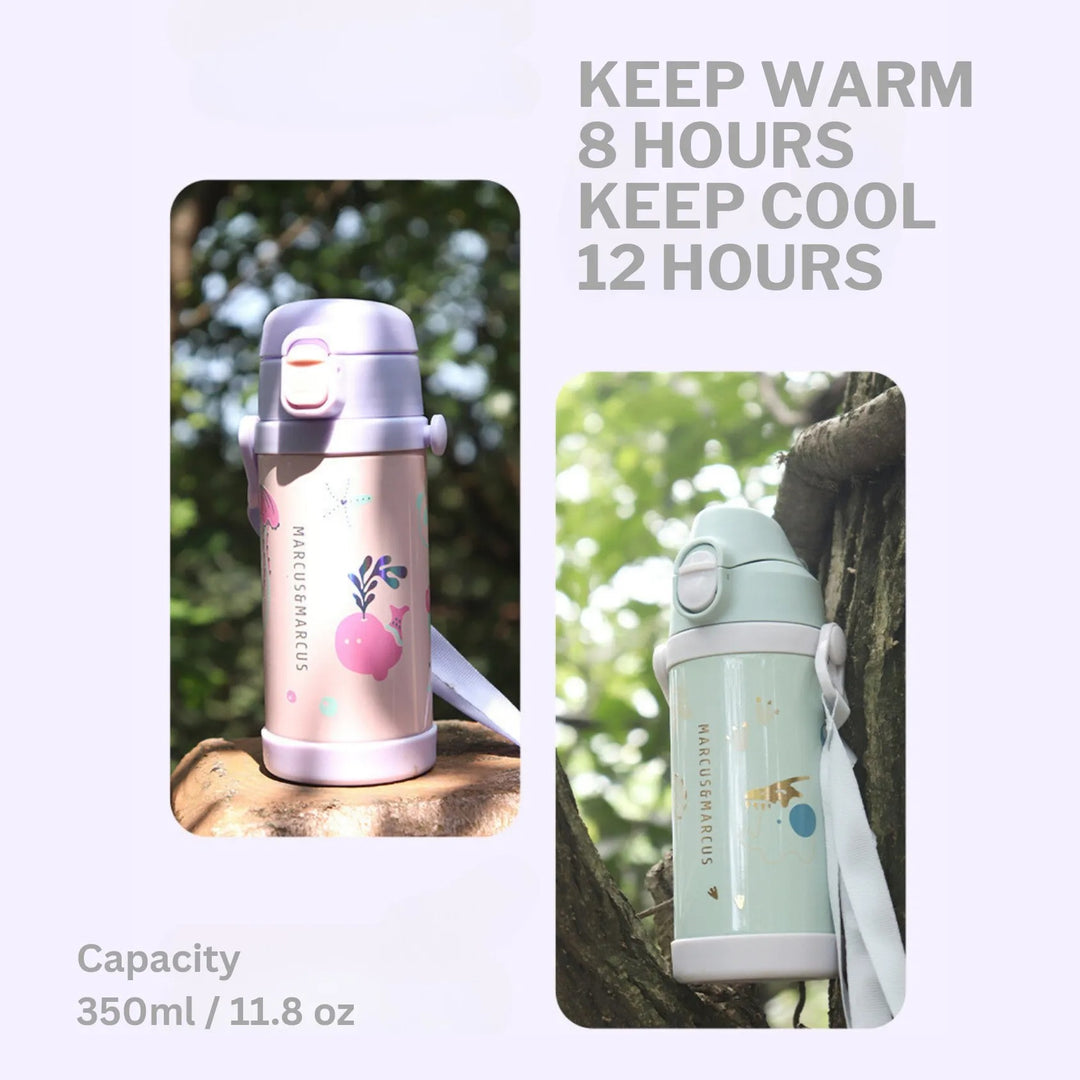 Marcus & Marcus - Straw and Spout Insulated Water Bottle (350ml)
